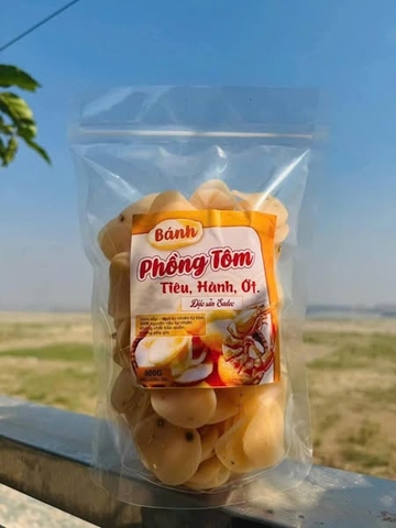 Bánh phồng tôm tiêu, hành, ớt đặc sản Sadec 500gr (Gói)