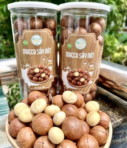 Macca size đại sấy nứt 450g - L5 (hộp)  [TẾT]