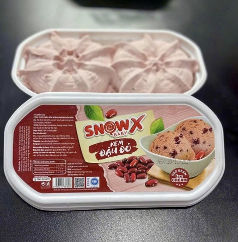 Kem Đậu đỏ Snow baby X (T12) (hộp)
