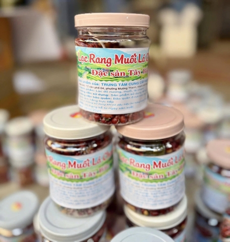 Lạc rang muối lá chanh 300g (lọ)