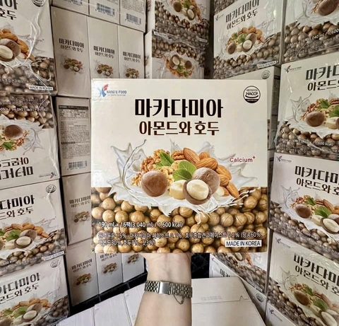 Sữa macca Hàn Quốc (Thùng 16 hộp x 190ml)