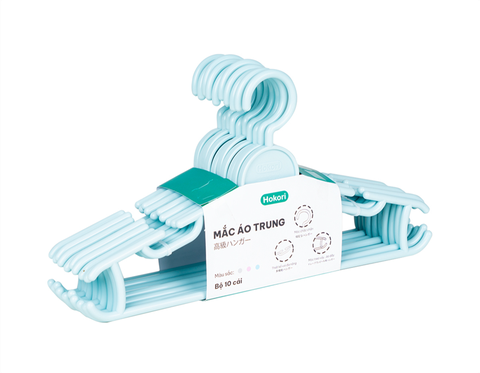 Set 10 mắc quần áo người lớn size Trung Hokori cao cấp (T200) (set)