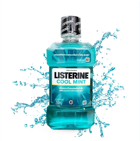 Nước xúc miệng Listerine Coolmint 250ml (T24) (chai)