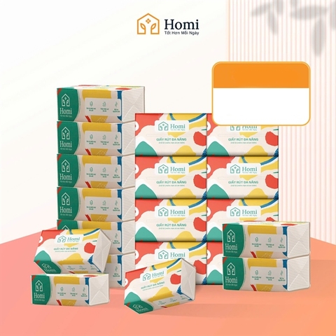 Giấy ăn HOMI 240 tờ nửa thùng 15 gói