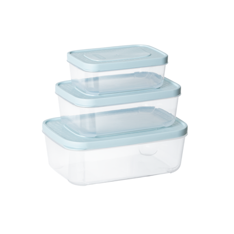 Bộ 3 hộp đựng thực phẩm chữ nhật Hokori cao cấp no.6533 (T32) (set)