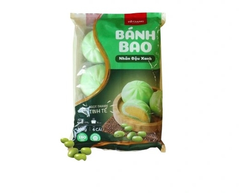 Bánh bao nhân đậu xanh Tô Giang (gói 6 cái)