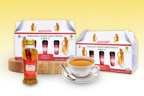 Nước hồng sâm nguyên củ ( hộp 10 chai x 120ml) - QUÀ BIẾU TẾT