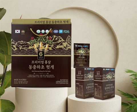TPBS Nước hồng sâm vua (Premium Korean Red Ginseng King Cordyceps Gold) - QUÀ BIẾU TẾT