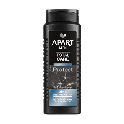 Gel tắm nam Apart Men dưỡng ẩm, bảo vệ da 3 trong 1 500ml (T6) (chai