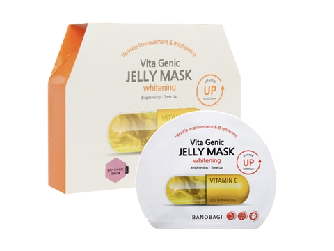Mặt nạ Banobagi Vita Genic Jelly Mask Whitening - Vitamin C (vàng) hộp 10M (hộp)