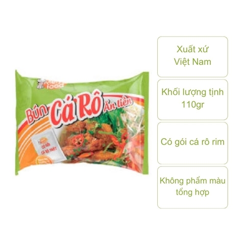 Bún cá rô ăn liền Mely (gói 110Gr)
