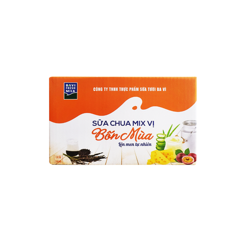 Sữa chua Ba Vì mix vị (thùng 12 hũ)