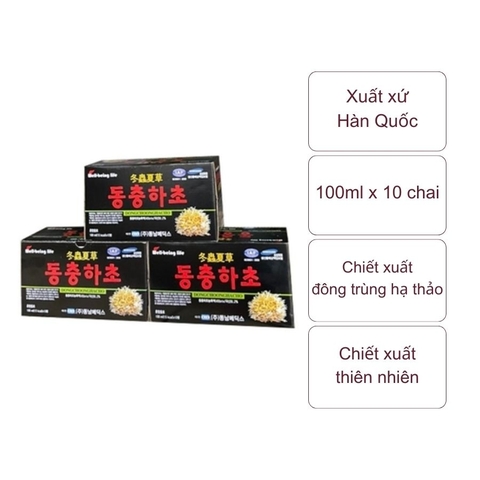 Hộp nước đông trùng (hộp 10 chai)