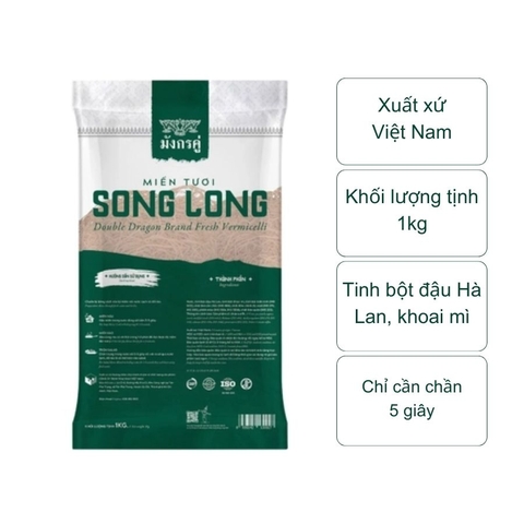 Miến tươi Song Long (túi 1kg)