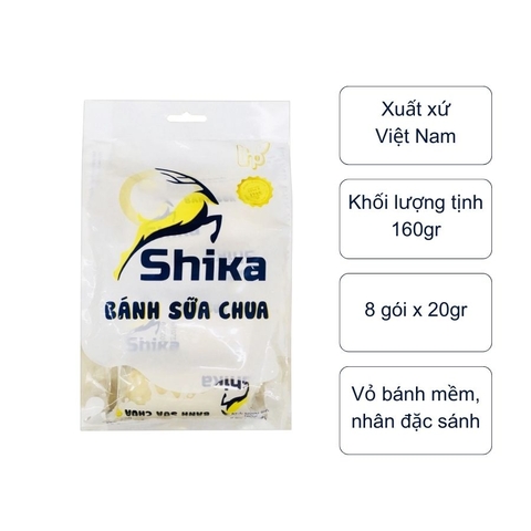 Bánh sữa chua Shika (túi 160Gr)
