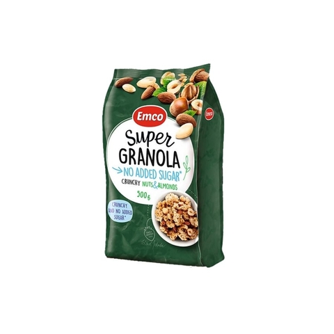 Ngũ cốc Emco Super Granola vị hạnh nhân (gói 500Gr)
