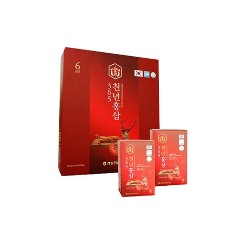 Nước Hồng Sâm Linh Chi Nhung Hươu Hàn Quốc (T3) (hộp - 60 gói) - QUÀ BIẾU TẾT