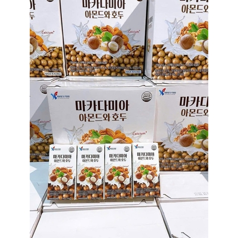 Sữa macca Hàn Quốc (Thùng 16 hộp x 190ml)