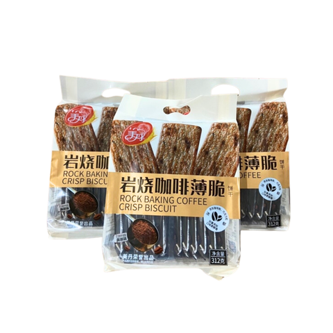 Bánh quy nướng giòn mỏng - vị cafe 312gr (Túi)