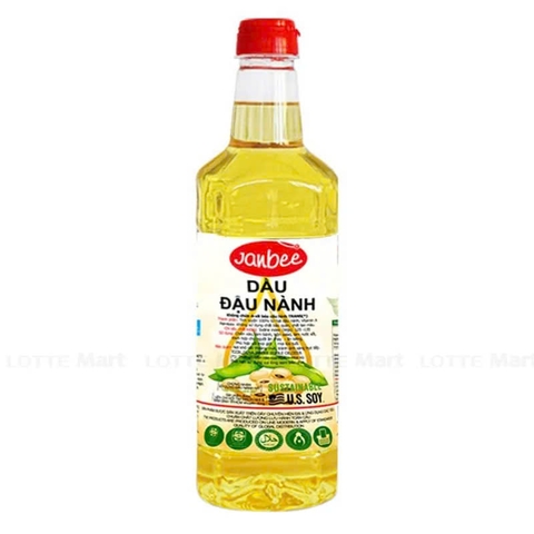 Dầu đậu nành hiệu Janbee 1 lít - T12 (chai)