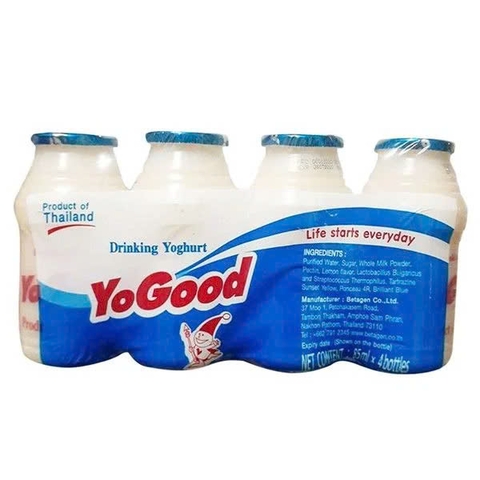 Sữa chua uống tiệt trùng Yogood 85 ml (lốc 4 chai)