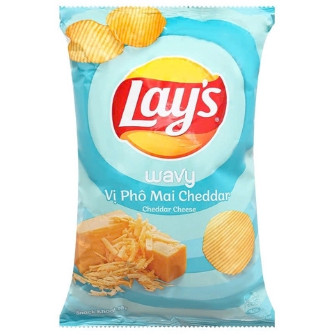 Lays vị phô mai cheddar 56g T100 (Gói)