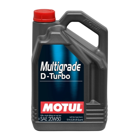Dầu nhờn Motul Multigrade D-TURBO 20W50 5L