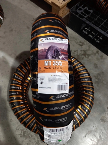 Lốp xe tay ga Ascendo 90/80-14 vỏ gai MT 355