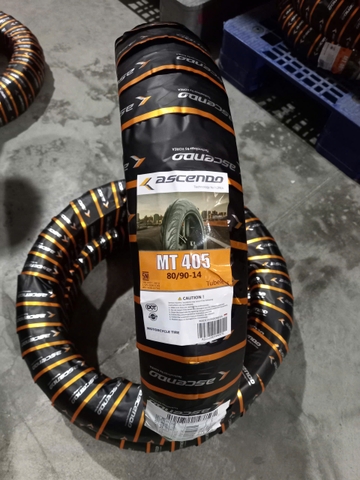 Lốp xe tay ga Ascendo 80/90-14 vỏ gai MT 405