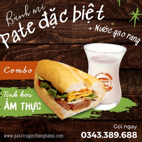 Pate đặc biệt kèm nước gạo
