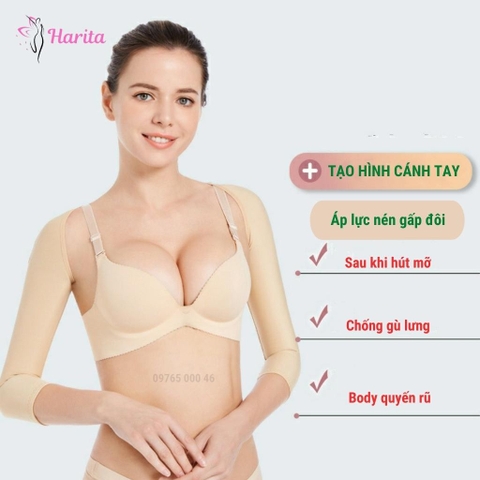Áo gen nịt định hìn bắp tay sau hút mỡ giai đoạn 1 xuất Nhật