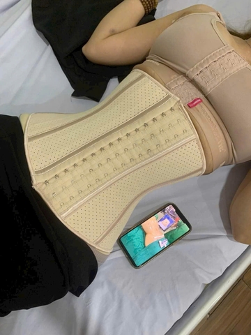 Đai latex gen nịt định hình eo thông hơi/nguyên tấm 25 xương cao cấp xuất Nhật