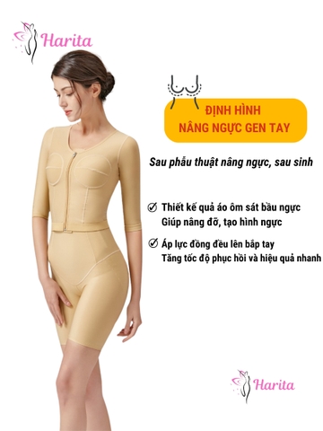 Áo gen nịt định hình bắp tay lưng sau hút mỡ và định hình ngực giai đoạn 1 xuất Nhật