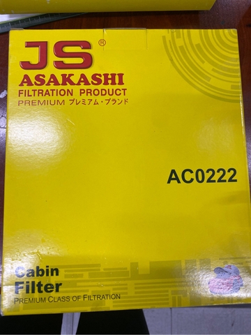 Lọc điều hoà JS 0222 - HYUNDAI KIA (Avante, Elantra 10-16, i20 14-20, i30 11-17) (Carens 12, Cerato 13-18,  K3 Morning Picanto 12-18, Rondo 13-17)