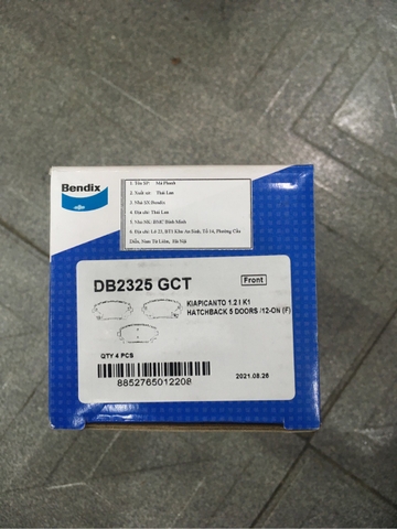 Má phanh trước KIA (Morning 12-15) - BENDIX