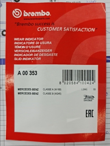 Cảm biến má phanh trước BREMBO (bên phụ)