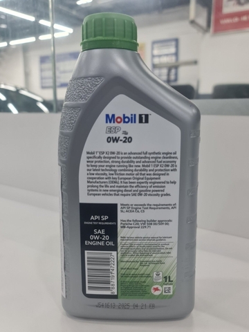 Nhớt TH 0W20 MOBIL 1 Singapore ESP (1L)
