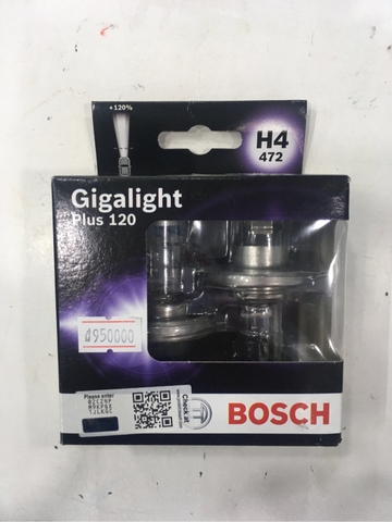 Bóng đèn Bosch-hiệu năng cao Plus-H4 12V 60/55W P43T