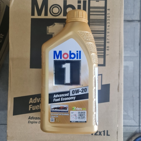 Nhớt TH 0W20 MOBIL 1 Singapor Advanced Fuel Economy (1L)
