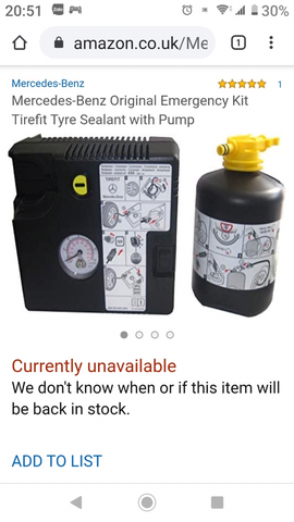 Máy Bơm hơi điện ô tô + bình vá lốp Mercedes-Benz