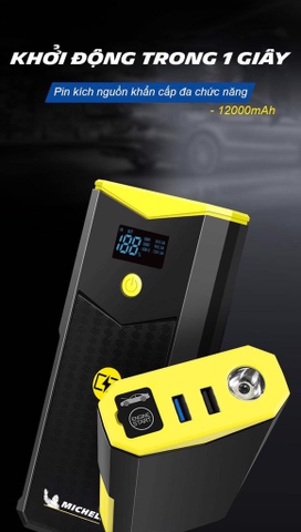 Bộ kích bình Michelin 12000mAh 4165ML