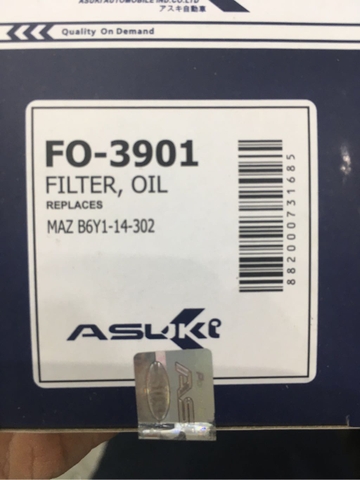 Lọc nhớt MAZDA (3, 6, CX5, CX8) ASUKI