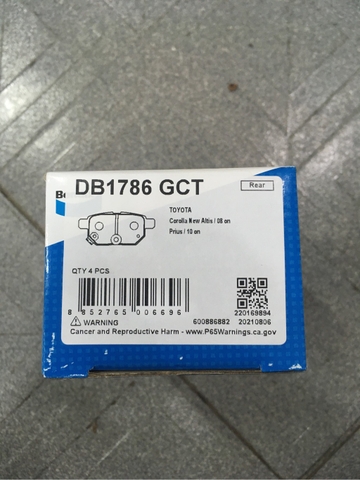 Má phanh [R] BENDIX Thái Corolla Altis 1.8/2.0(08-) Yaris 1.3/1.5(06-11) Vios 1.5(08-14)