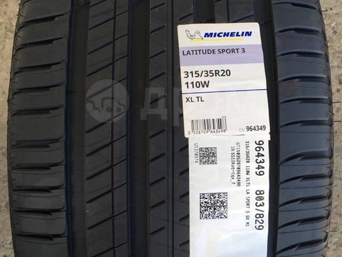 315/35R20 MICHELIN ITALIA Latulitude Sport 3
