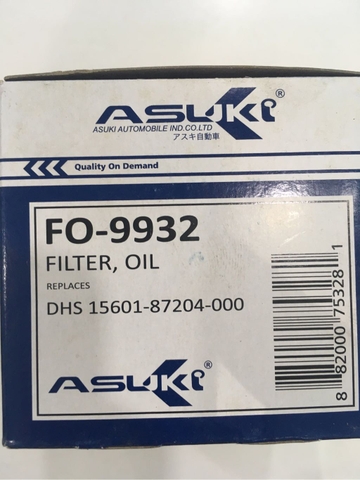 Lọc nhớt MITSUIBISHI - KIA (Xpander - Morning, Rio) ASUKI