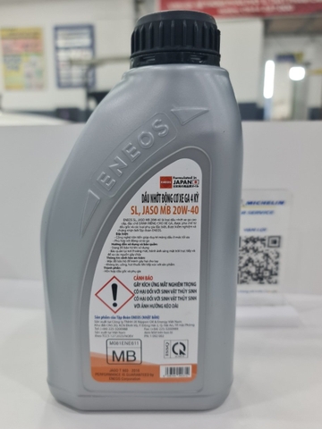 Nhớt xe Ga 20W40 ENEOS (Khoáng SL 800ml)