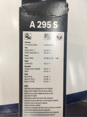 Bộ gạt mưa FORD MAZDA (Ranger, Wildtrack, Everest, BT50) - BOSCH AERO TWIN Bỉ