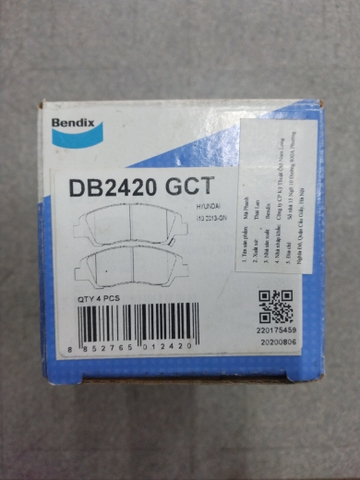 Má phanh trước HYUNDAI (Grand i10 1.0 1.2 13+) - BENDIX