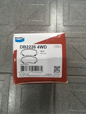 Má phanh trước MAZDA (Cx5 12+) - BENDIX