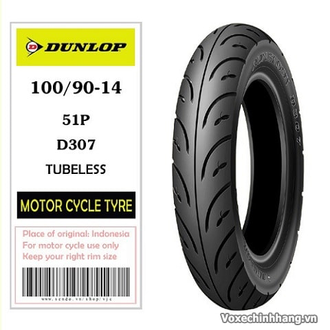 100/90-10 DUNLOP  Indo D307